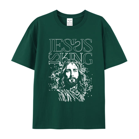 Unisex Jesus Is King Cotton T-Shirt