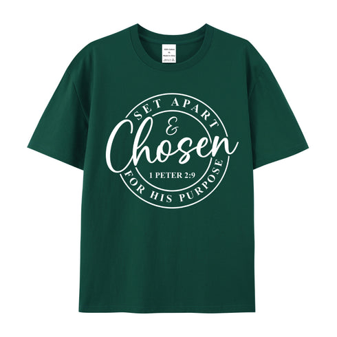 Unisex Set Apart And Chosen For His Purpose Cotton T-Shirt