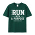 Unisex Run With A Purpose Cotton T-Shirt