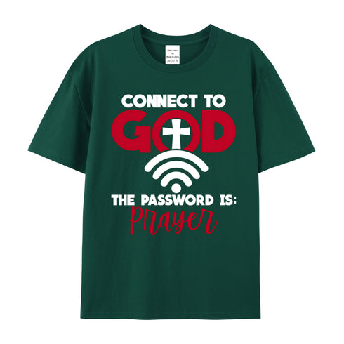 Unisex Connect to God Wifi Cotton T-Shirt