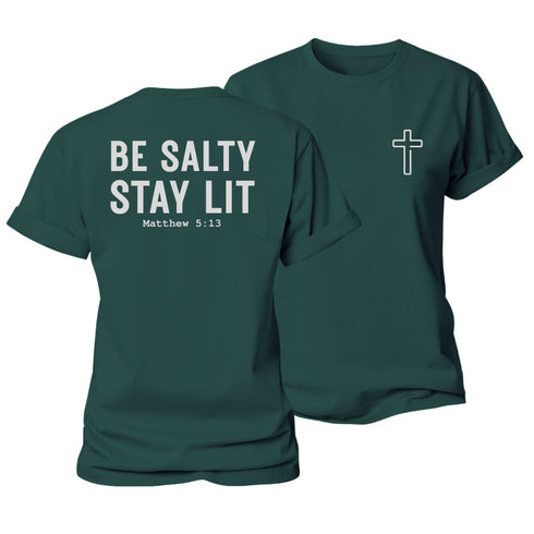 Women's Be Salty Stay Lit Cotton T-Shirt