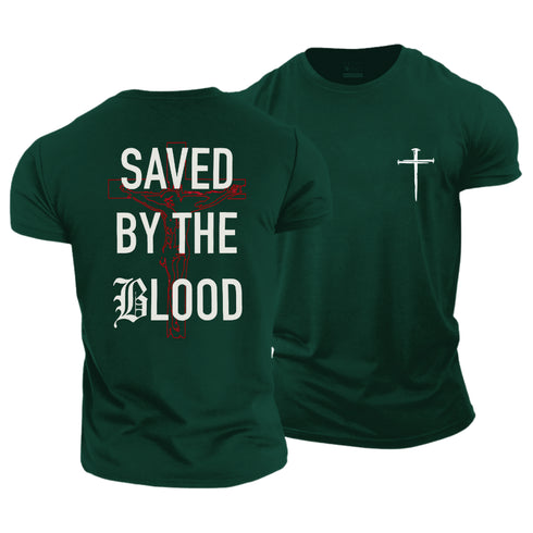 Unisex Saved By The Blood Cotton T-Shirt