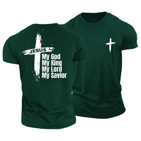 Men's My God My King My Lord My Savior Cotton T-Shirt