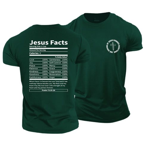 Men's ONE SERVING OF JESUS CHANGES EVERYTHING Cotton T-Shirt