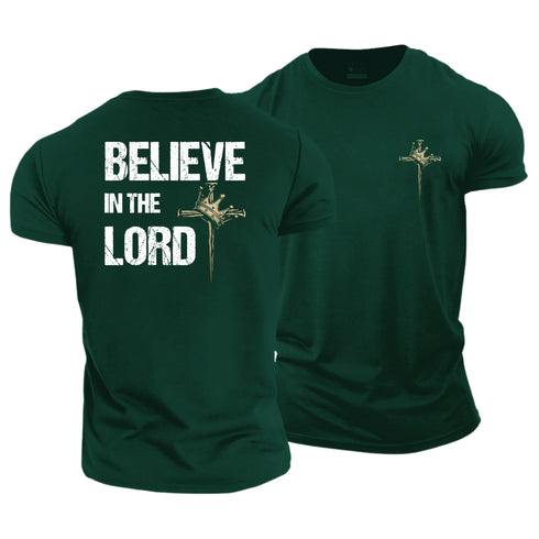 Men's Believe In The Lord Cotton T-Shirt