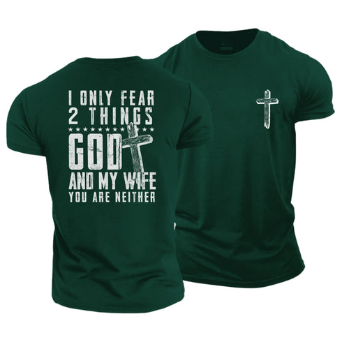 Men's God and Wife Cotton T-Shirt
