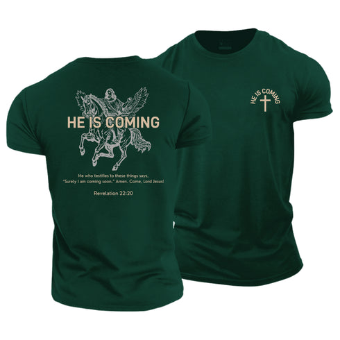 Men's Jesus Is Coming Cotton T-Shirt