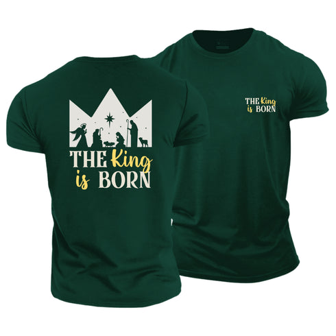 Unisex The King Is Born Cotton T-Shirt