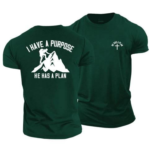 Men's I Have A Purpose He Has A Plan Cotton T-Shirt