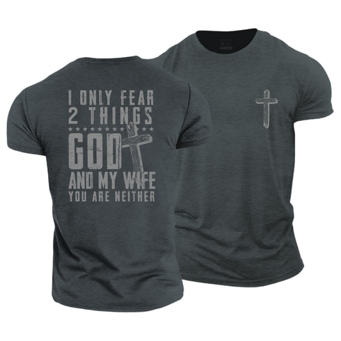 Men's God and Wife Cotton T-Shirt