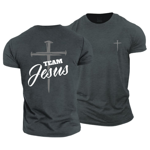 Men's Team Jesus Cotton T-Shirt