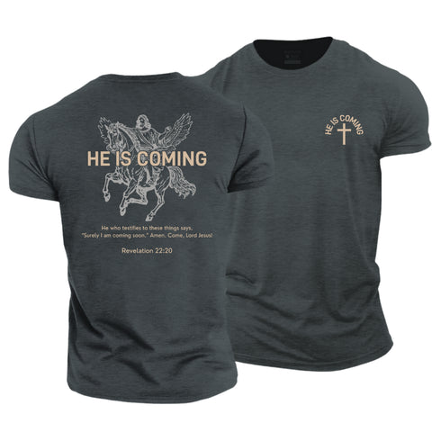 Men's Jesus Is Coming Cotton T-Shirt