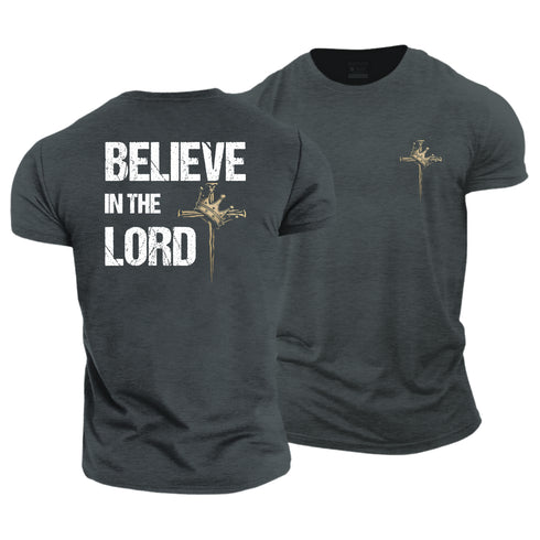 Men's Believe In The Lord Cotton T-Shirt