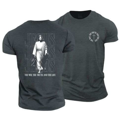 Men's Jesus The Way The Truth And The Life Cotton T-Shirt