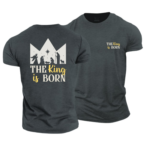 Unisex The King Is Born Cotton T-Shirt