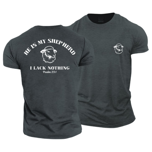 Men's He Is My Shepherd Cotton T-Shirt