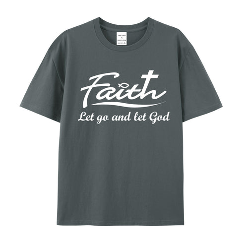 Men's Let Go And Let God Cotton T-Shirt