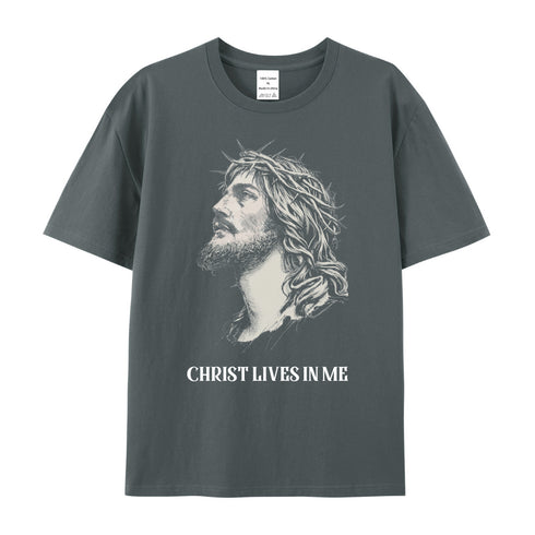 Unisex CHRIST LIVES IN ME Cotton T-Shirt