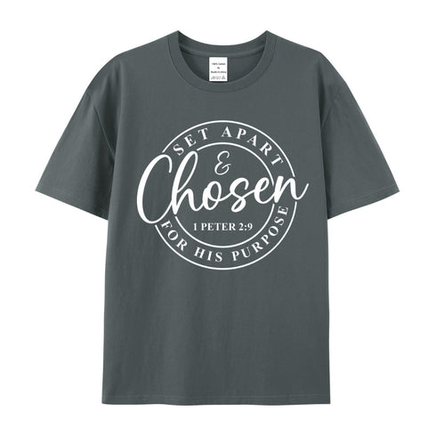 Unisex Set Apart And Chosen For His Purpose Cotton T-Shirt