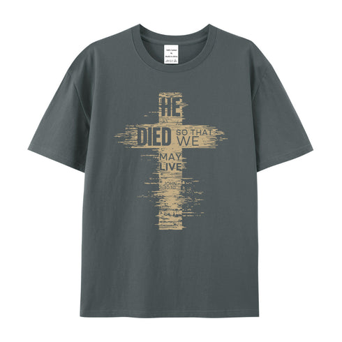 Men's We May Live Cotton T-Shirt