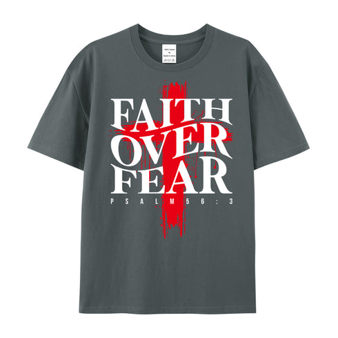 Unisex Faith Over Fear Cotton T-Shirt
