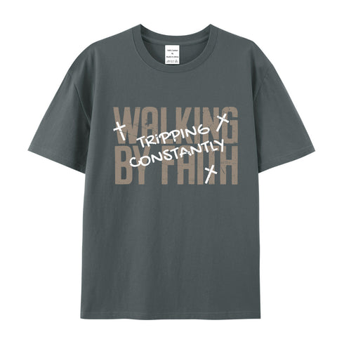 Unisex Walk By Faith Cotton T-Shirt