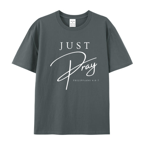 Unisex Just Pray Cotton T-Shirt