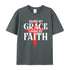 Unisex Saved By Grace Living By Faith Cotton T-Shirt