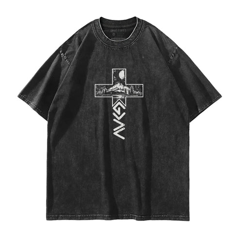 Men's God Is Greater Than The Highs And Lows Washed T-Shirt