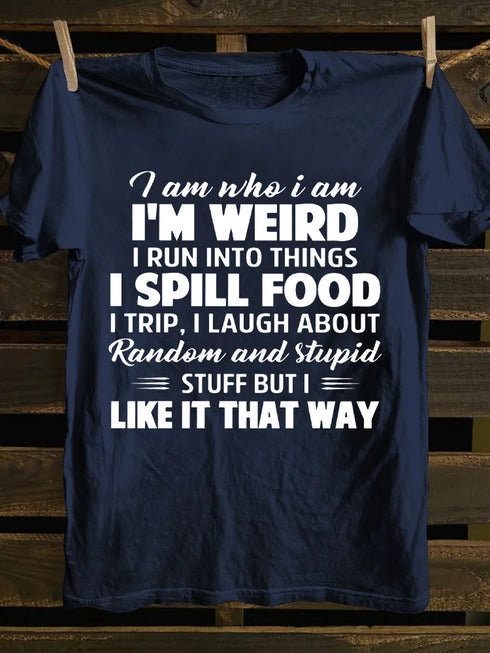 Unisex I am Who I am Print T-shirt