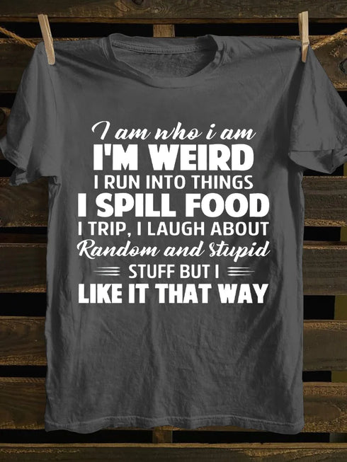 Unisex I am Who I am Print T-shirt