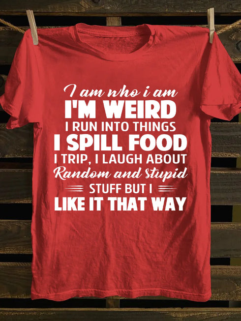 Unisex I am Who I am Print T-shirt