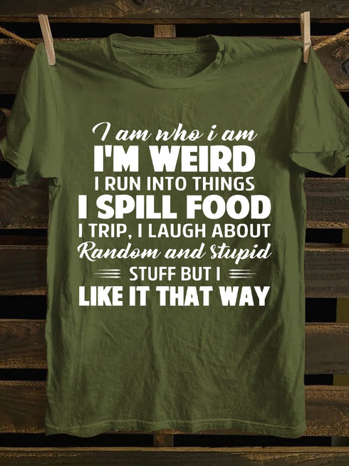 Unisex I am Who I am Print T-shirt