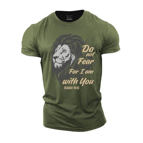 Men's Do Not Fear For I Am With You Cotton T-Shirt