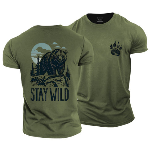 Men's Stay Wild Cotton T-Shirt