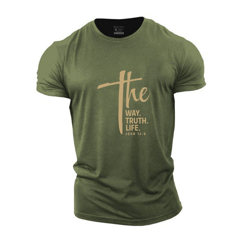Men's The Way The Truth The Life Cotton T-Shirt