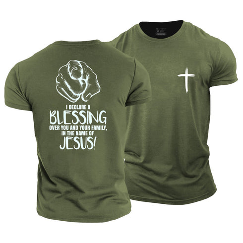 Men's I Declare A Blessing Over You Cotton T-Shirt
