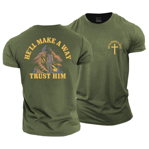 Men's He'll Make A Way Cotton T-Shirt