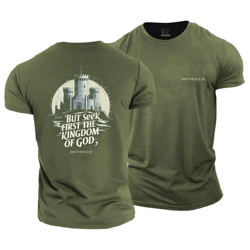 Men's But Seek First The Kingdom Of God Cotton T-Shirt