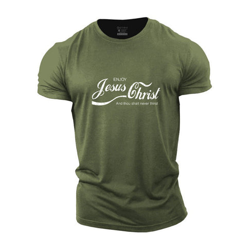 Men's Enjoy Jesus Christ Cotton T-Shirt
