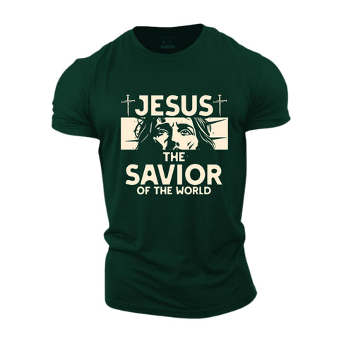 Unisex Jesus The Savior Of The World Cotton T-Shirt