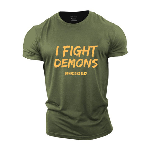 Men's I Fight Demons Cotton T-Shirt