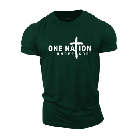 Men's One Nation Under God Cotton T-Shirt