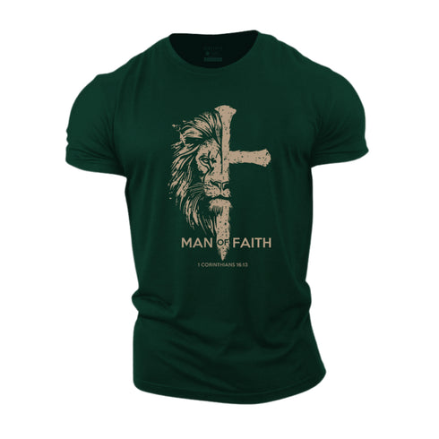 Men's Man of Faith Cotton T-Shirt