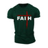 Men's Faith Brush Stroke Cotton T-Shirt