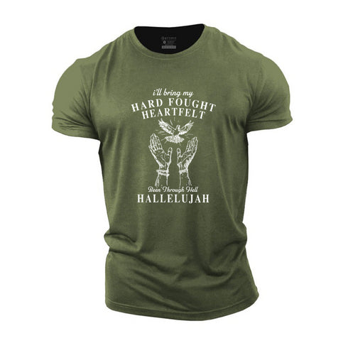 Men's HARD FOUGHT HEARTFELT Cotton T-Shirt