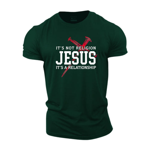 Men's It's Not Religion It's A Relationship Cotton T-Shirt