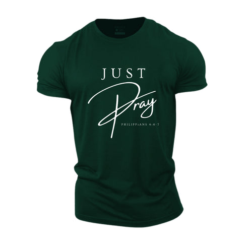 Unisex Just Pray Cotton T-Shirt