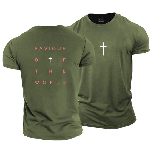 Men's Saviour Of The World Cotton T-Shirt