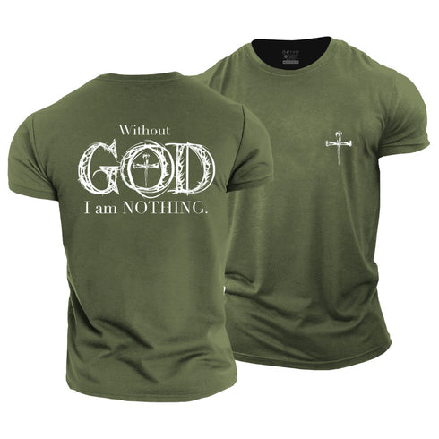 Men's Without God I'm Nothing Cotton T-Shirt